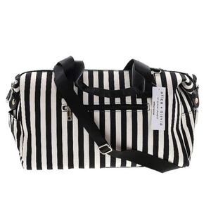 Alice + Olivia Black and White Striped Women's Bag